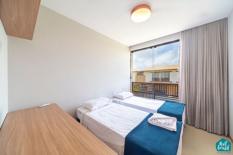 Encantador bungalow de 2 dormitorios en Imbassaí