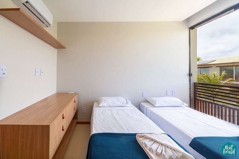 Charmoso Bangalô de 2 quartos em Imbassaí - N08