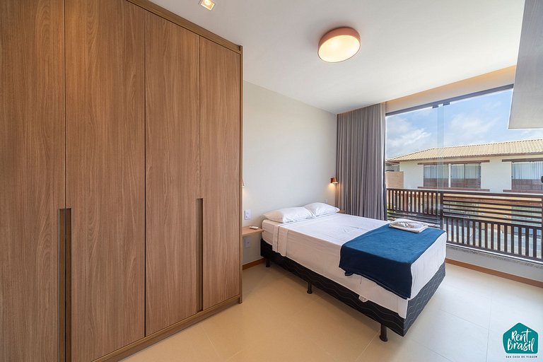 Charmoso Bangalô de 2 quartos em Imbassaí - N08