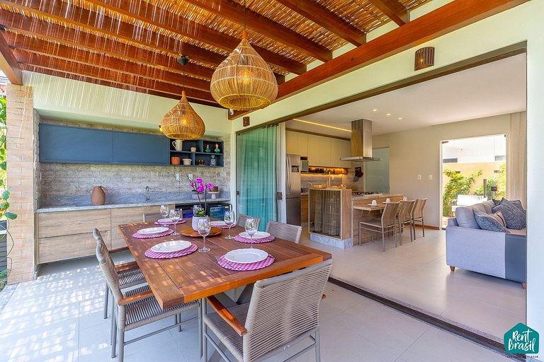 Bangalô Duplex Decorado em Imbassaí - N01