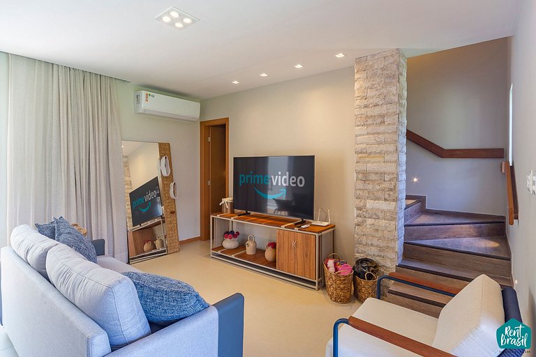 Bangalô Duplex Decorado em Imbassaí - N01