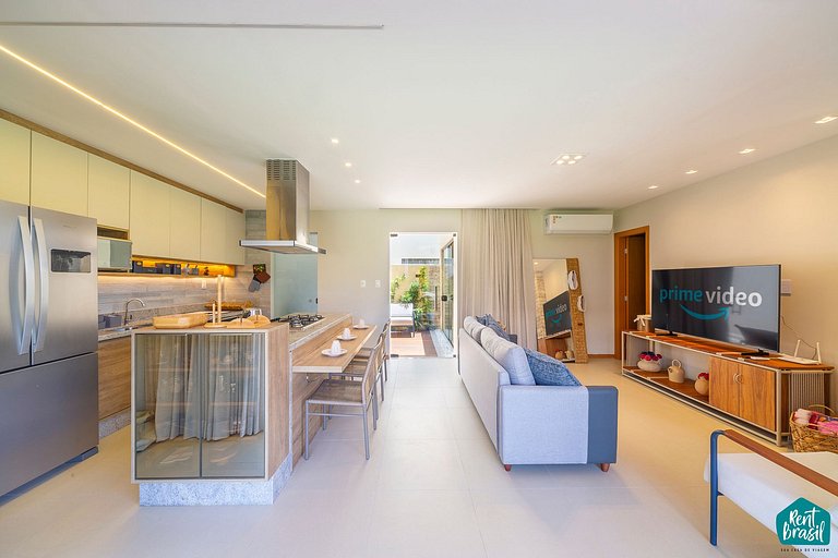 Bangalô Duplex Decorado em Imbassaí - N01