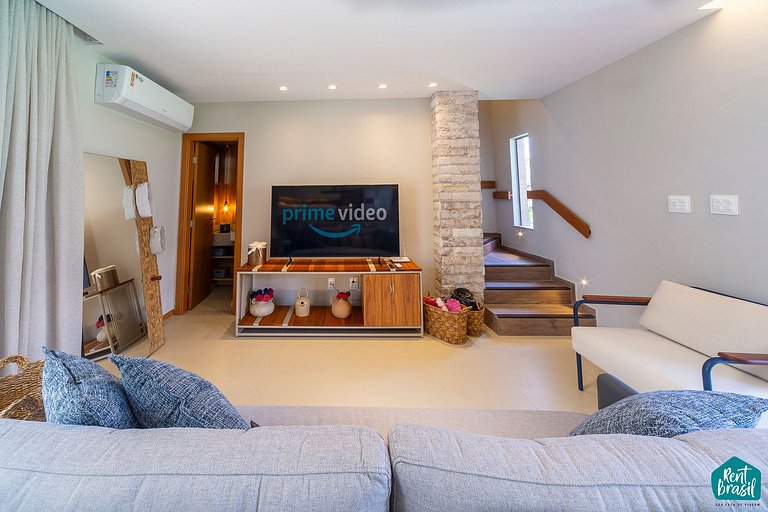 Bangalô Duplex Decorado em Imbassaí - N01