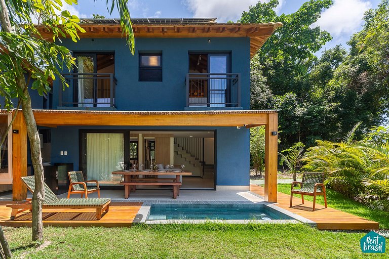 Modern duplex house with pool in Praia do Forte