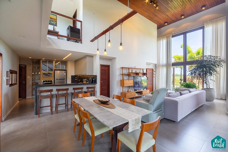 Sophisticated 4-suite house in Praia do Forte