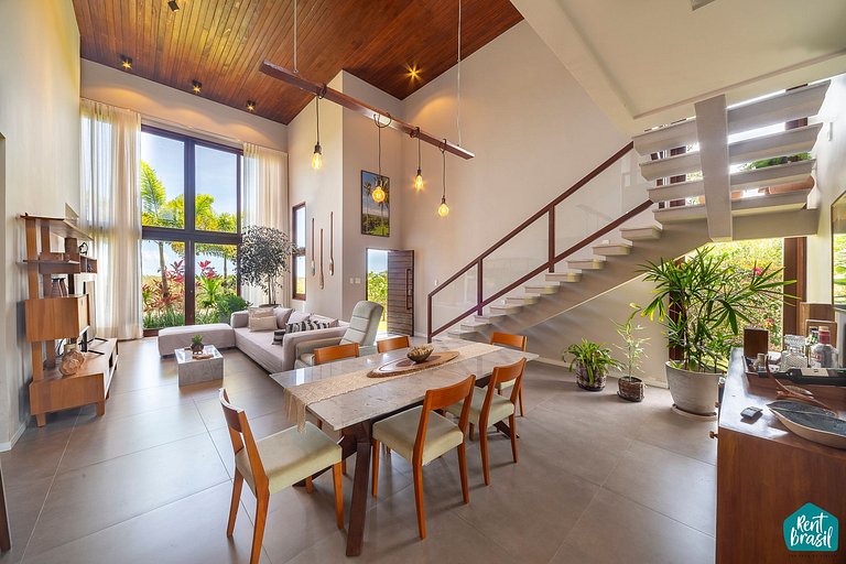 Sophisticated 4-suite house in Praia do Forte