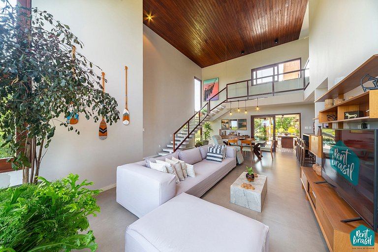 Sophisticated 4-suite house in Praia do Forte