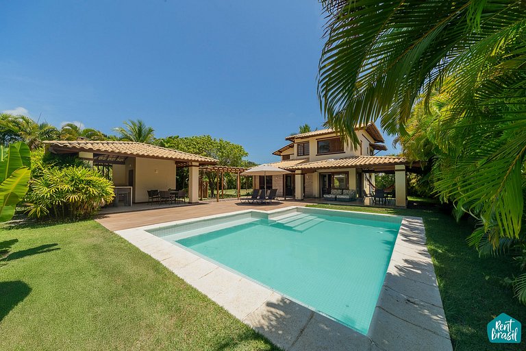 Beautiful house in Reserva Imbassaí with 4 suites and a swim
