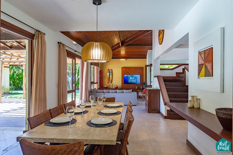 Beautiful house in Reserva Imbassaí with 4 suites and a swim
