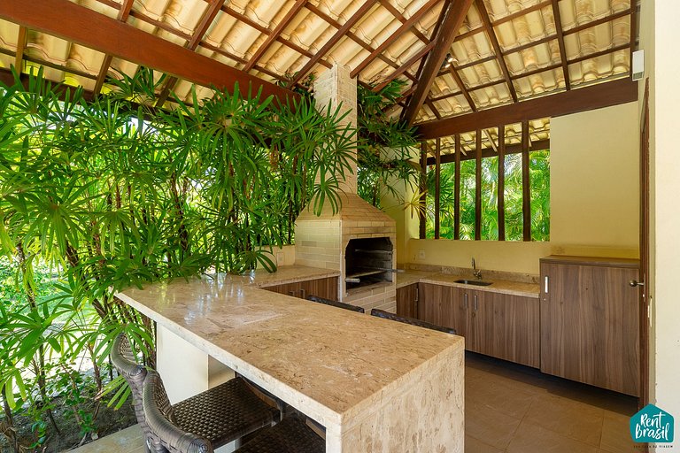 Beautiful house in Reserva Imbassaí with 4 suites and a swim