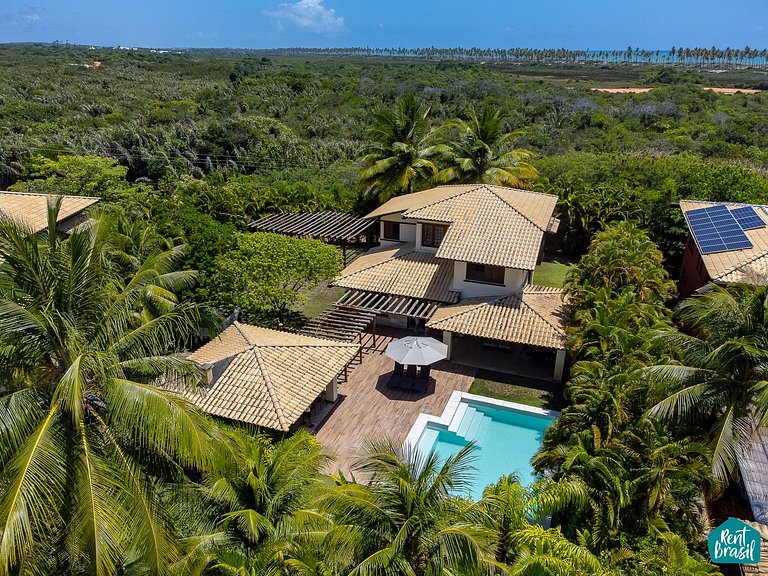 Linda Casa em Imbassaí com 4 quartos e Piscina