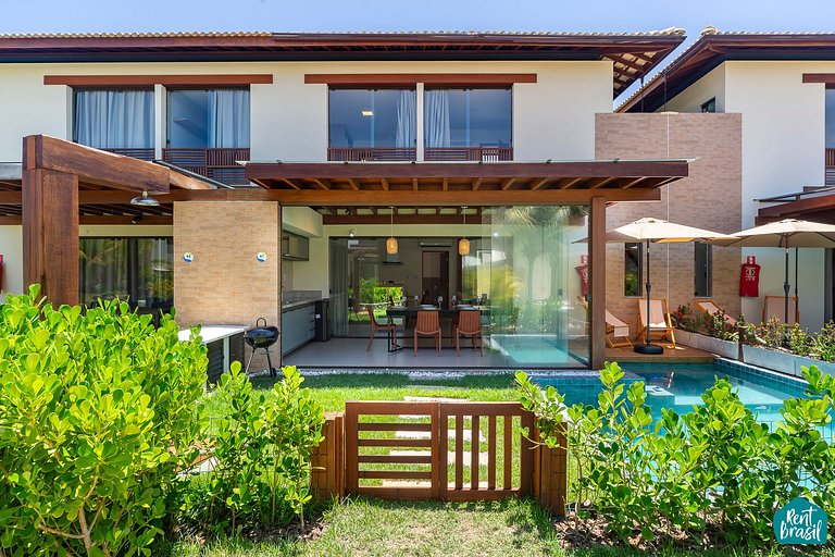 Bangalô de 3 quartos com Piscina em Imbassaí - N07