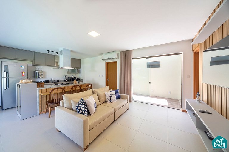 Bangalô de 3 quartos com Piscina em Imbassaí - N07