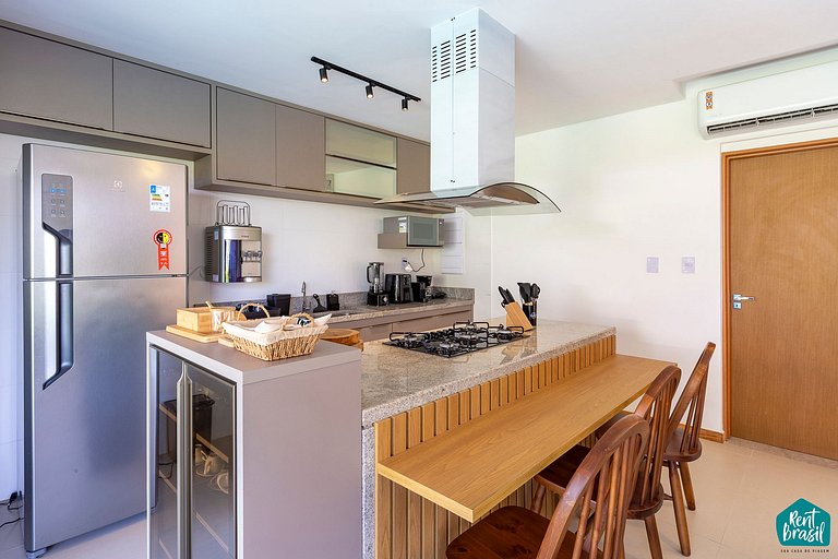 3-bedroom bungalow with pool in Imbassaí