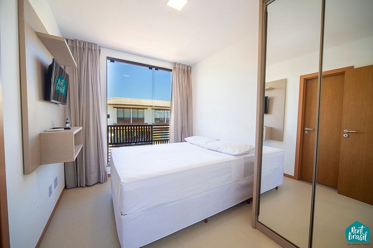 Bangalô de 3 quartos com Piscina em Imbassaí - N07