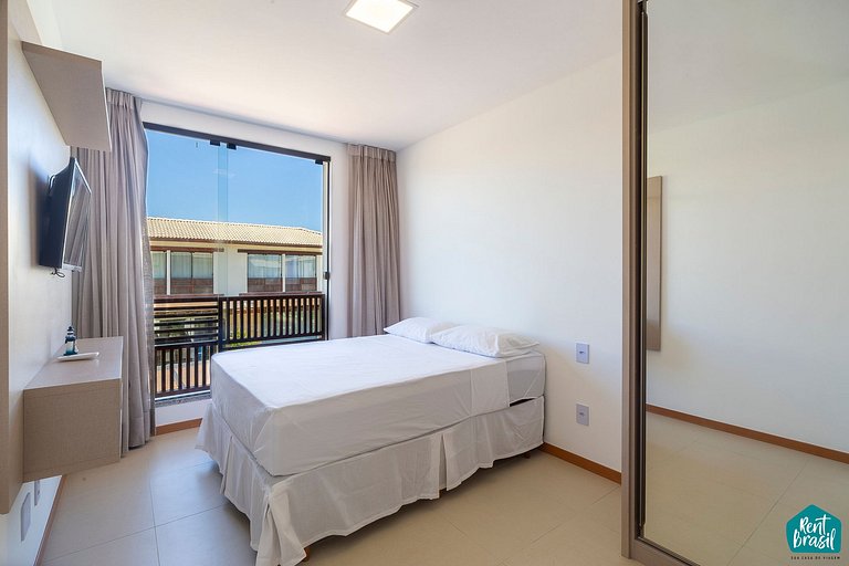 Bangalô de 3 quartos com Piscina em Imbassaí - N07