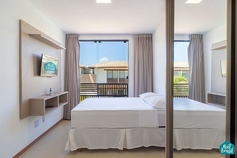 Bangalô de 3 quartos com Piscina em Imbassaí - N07