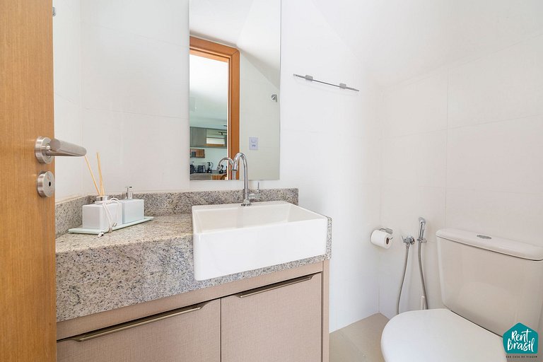 Bangalô de 3 quartos com Piscina em Imbassaí - N07