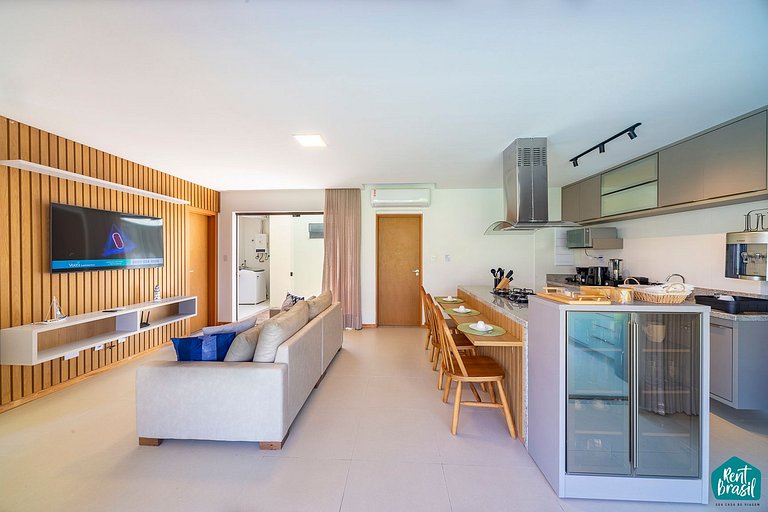 Hermoso pueblo con piscina en Imbassaí