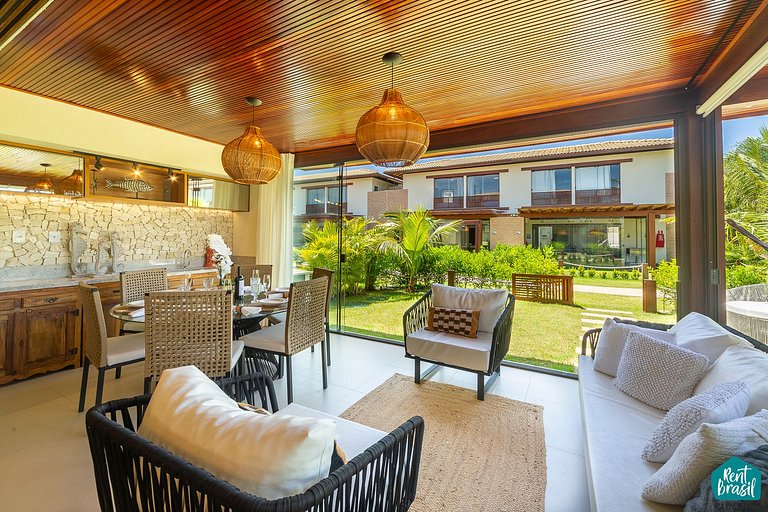 Linda elegante casa I4 vista mar Imbassai Privilege