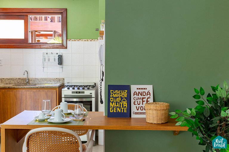 Acogedor apartamento de 2 habitaciones en Praia do Forte