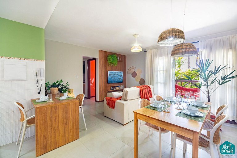 Cozy 2-bedroom apartment in Praia do Forte