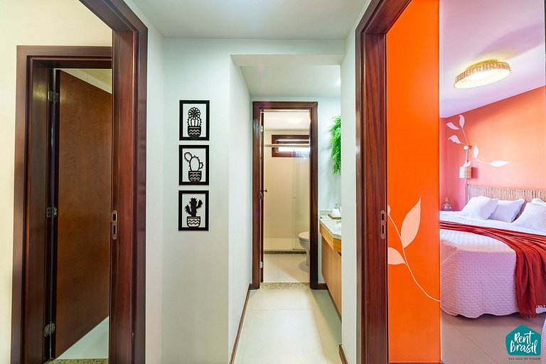 Acogedor apartamento de 2 habitaciones en Praia do Forte