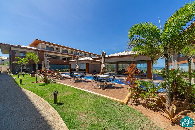 Charming Village with Sea View in Itacimirim