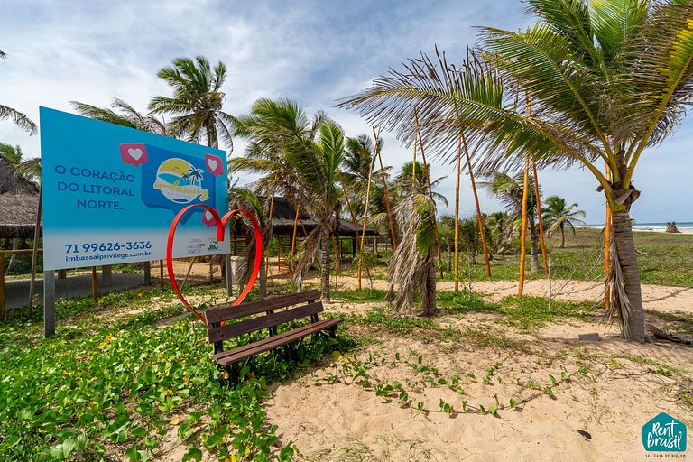 Moderno Village com Piscina 3 quartos em Imbassaí