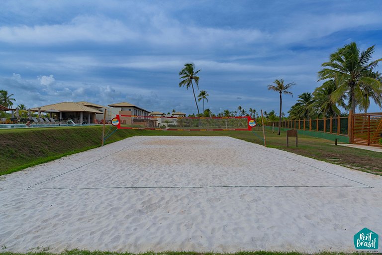 Pueblo moderno con piscina, 3 habitaciones en Imbassaí