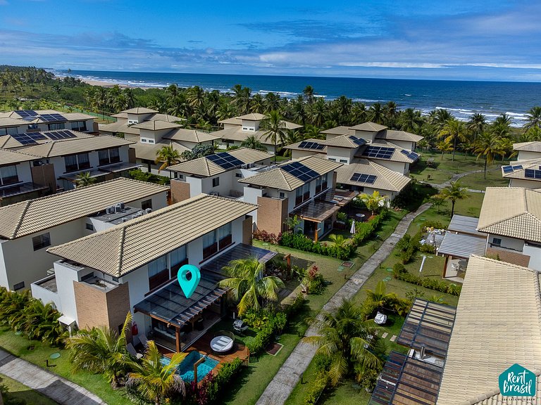 Moderno Village com Piscina 3 quartos em Imbassaí