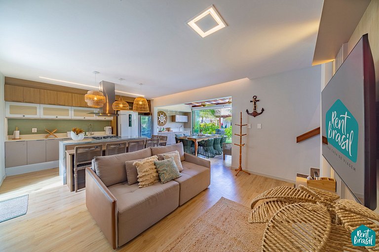 Modern Village with Pool, 3 bedrooms in Imbassaí