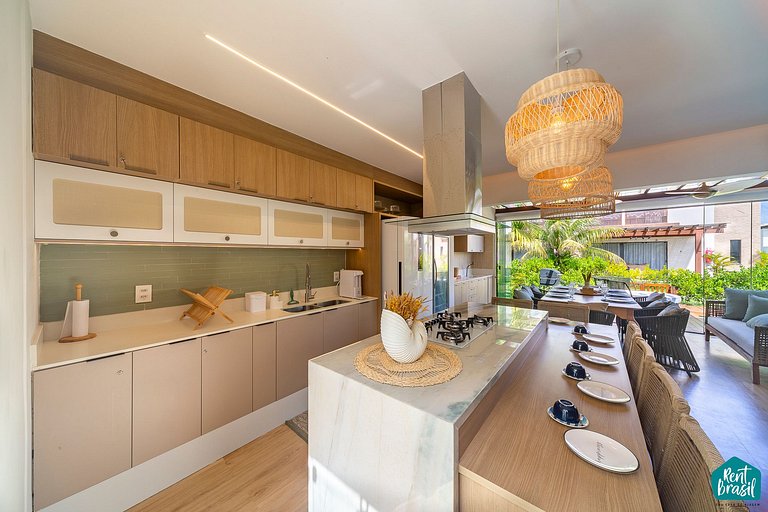 Modern Village with Pool, 3 bedrooms in Imbassaí