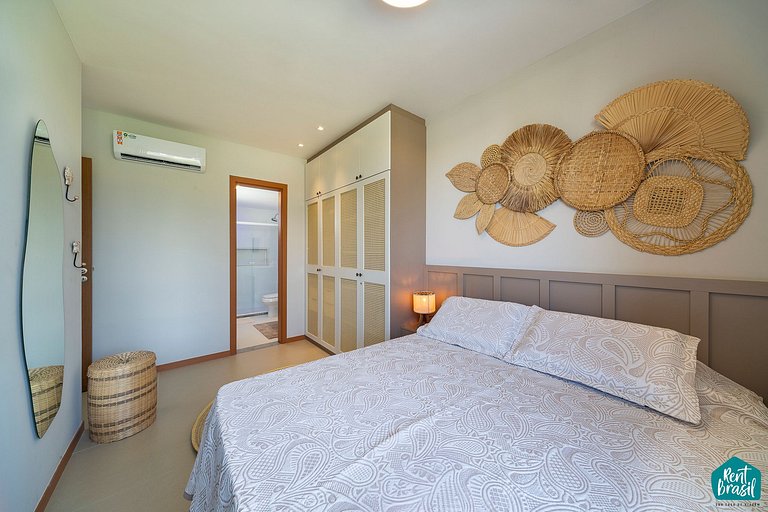 Moderno Village com Piscina 3 quartos em Imbassaí