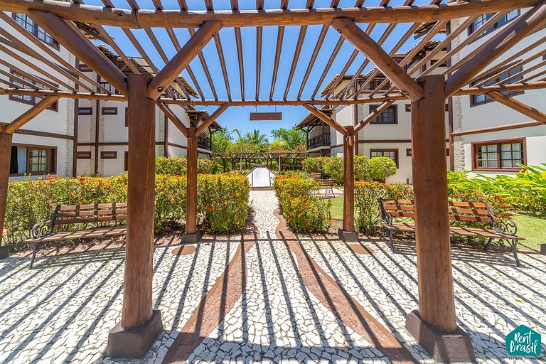 Precioso pueblo de 3 habitaciones en Praia do Forte