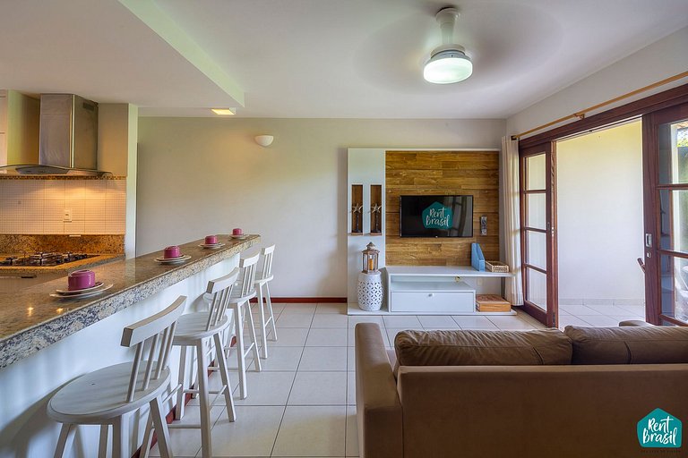 Precioso pueblo de 3 habitaciones en Praia do Forte