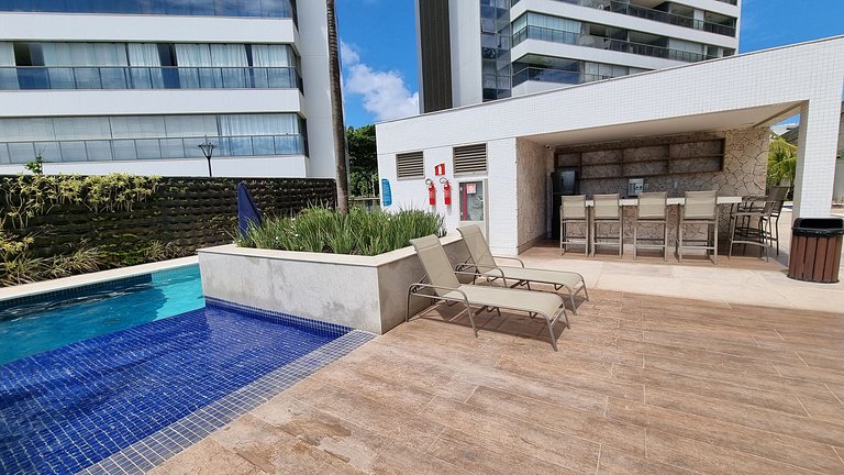 Lindo Apto 1610 quarto e sala em Ondina | Beach Class