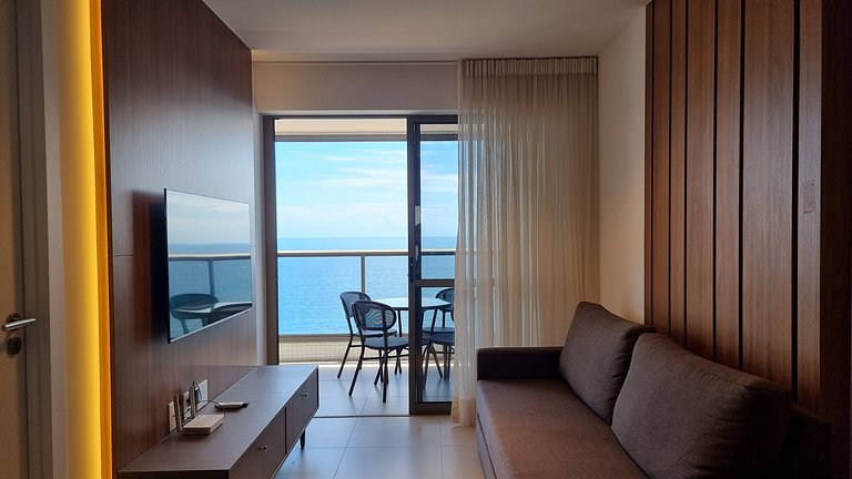 Lindo Apto 1610 quarto e sala em Ondina | Beach Class