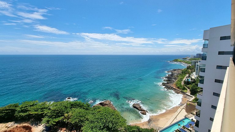 Lindo Apto 1610 quarto e sala em Ondina | Beach Class