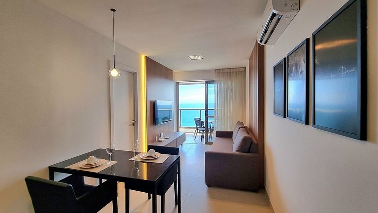 Lindo Apto 1610 quarto e sala em Ondina | Beach Class