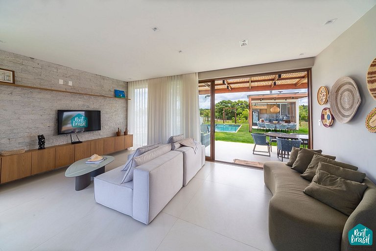 Luxuosa Casa 178 com 5 suítes em Sauípe