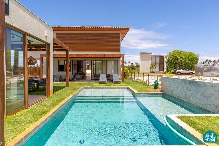 Luxuosa Casa 178 com 5 suítes em Sauípe