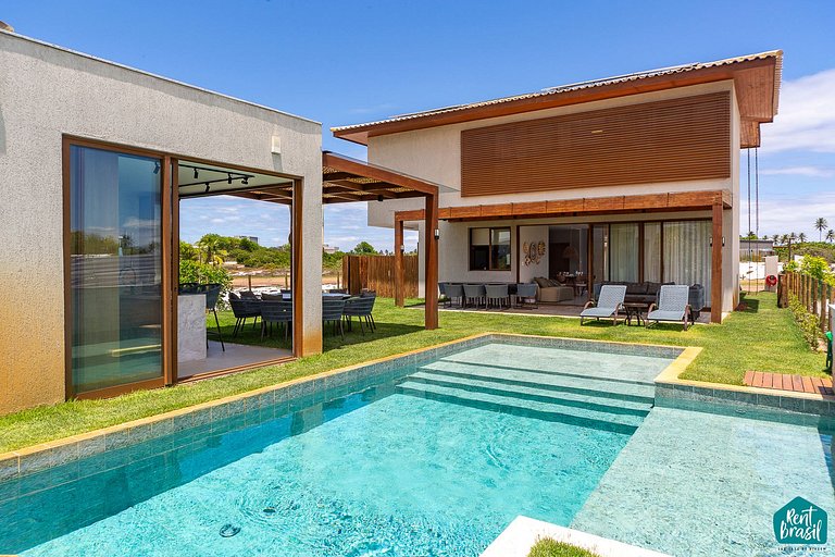 Luxuosa Casa 178 com 5 suítes em Sauípe