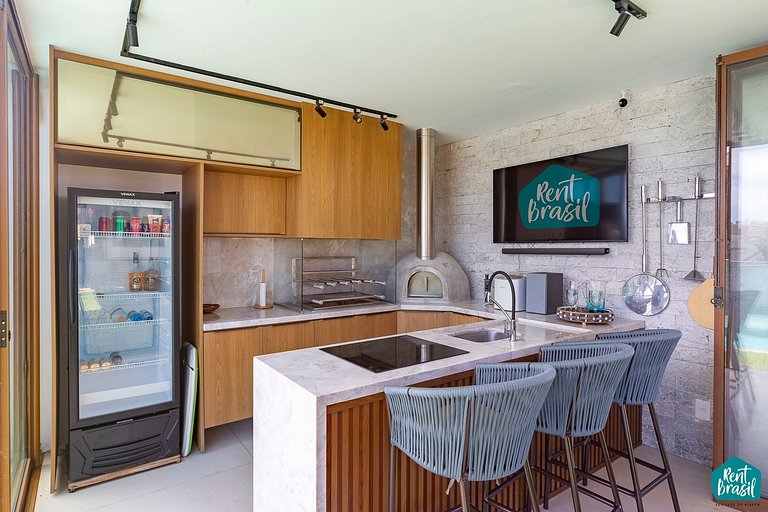 Luxuosa Casa 178 com 5 suítes em Sauípe