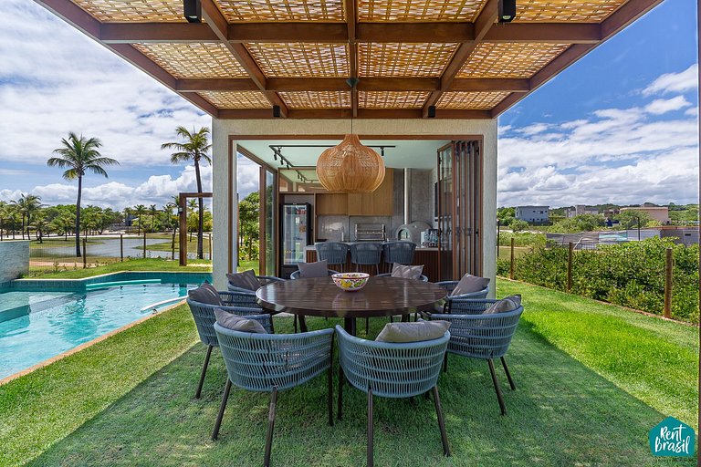 Luxuosa Casa 178 com 5 suítes em Sauípe