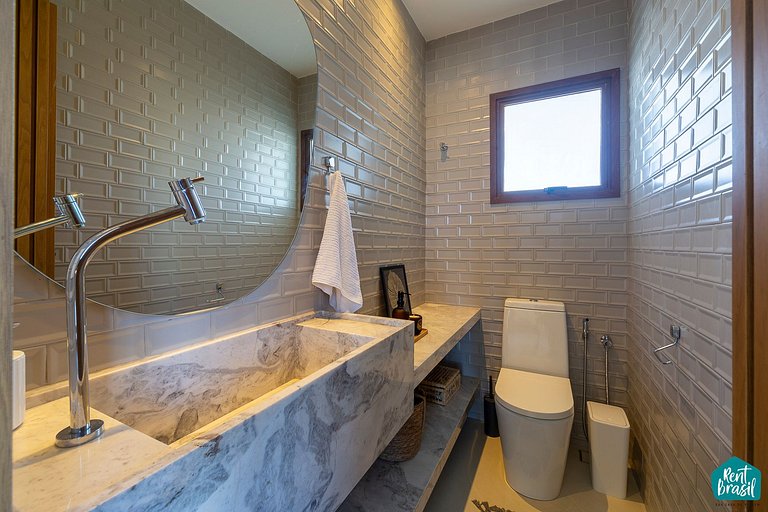 Luxuosa Casa 178 com 5 suítes em Sauípe