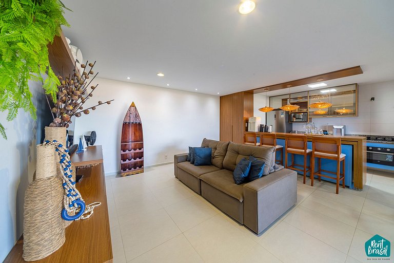 Apartamento en planta baja con vistas al mar en Imbassaí