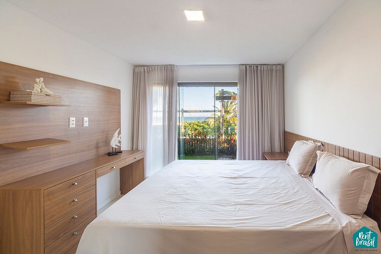 Apartamento en planta baja con vistas al mar en Imbassaí