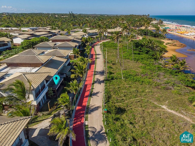 Lindo Apto Térreo Frente Mar em Imbassaí - P02