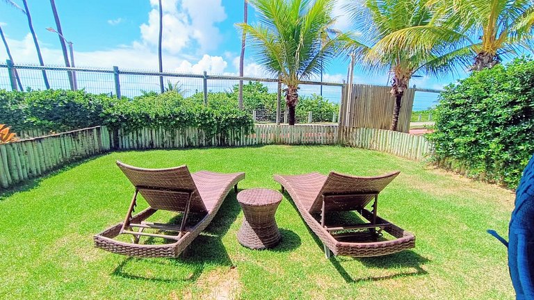 Beautiful 2-bedroom bungalow with ocean view in Imbassaí
